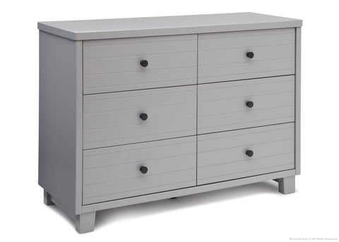 simmons rustic grey dresser Delta Children Asher 6-Drawer Dresser with Changing Top Rustic Grey