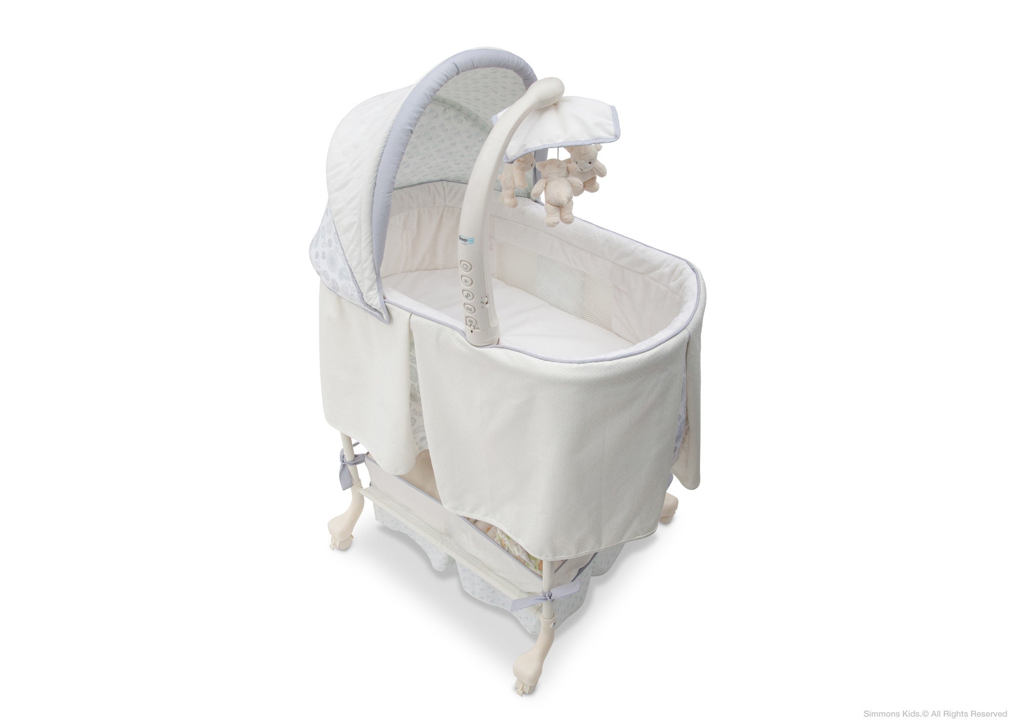 Gliding top baby bassinet