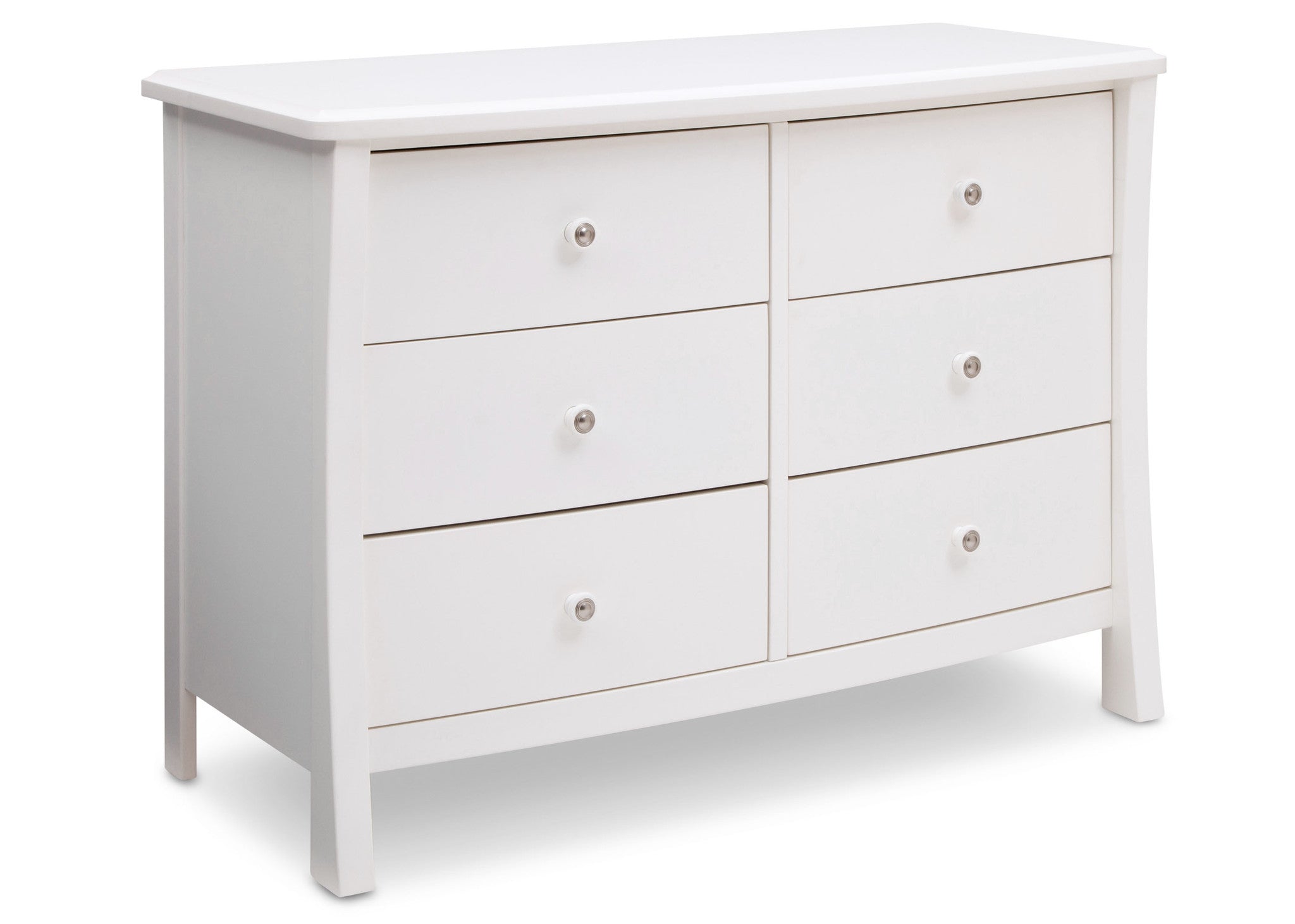 angel line madison 6 drawer double dresser white Madison Six Drawer Chest