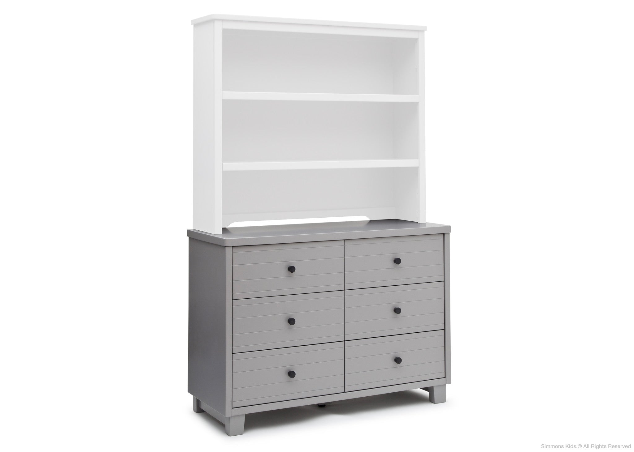 simmons rustic grey dresser Simmons Kids' Monterey 4 Drawer Dresser with Change Top Rustic Gray Lucky Duck Dealz