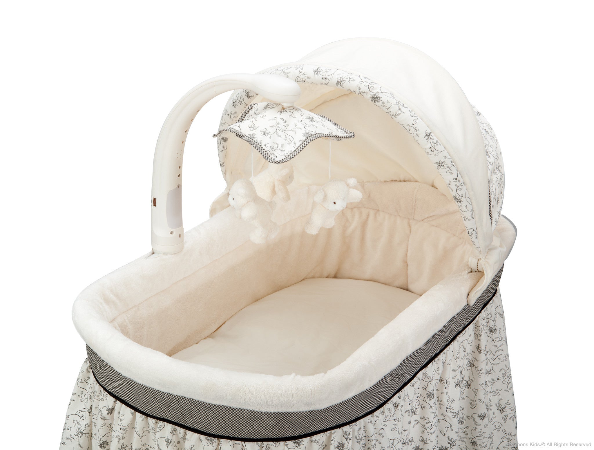 Simmons nursery top rhyme gliding bassinet