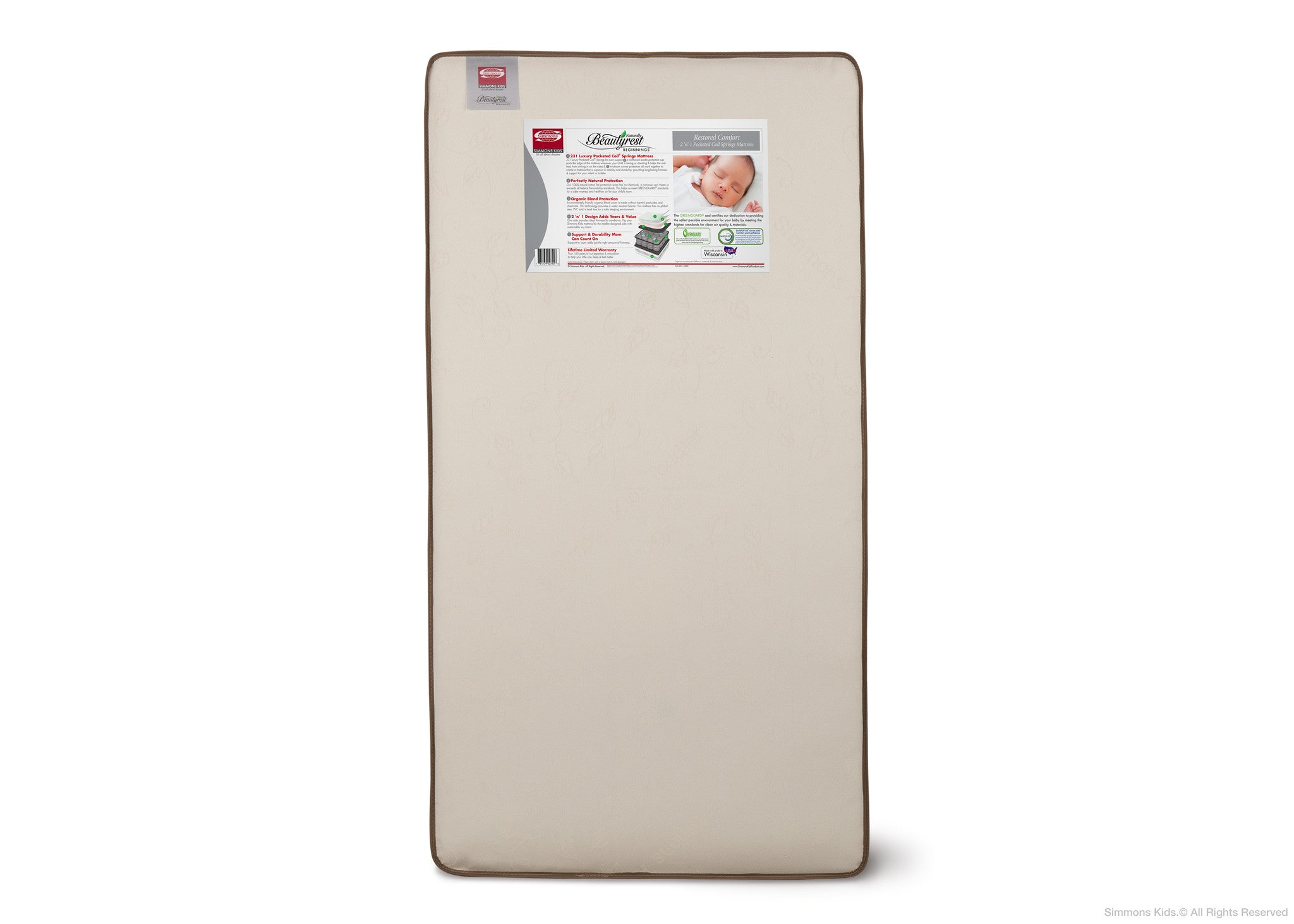 Simmons beautysleep naturally crib mattress clearance