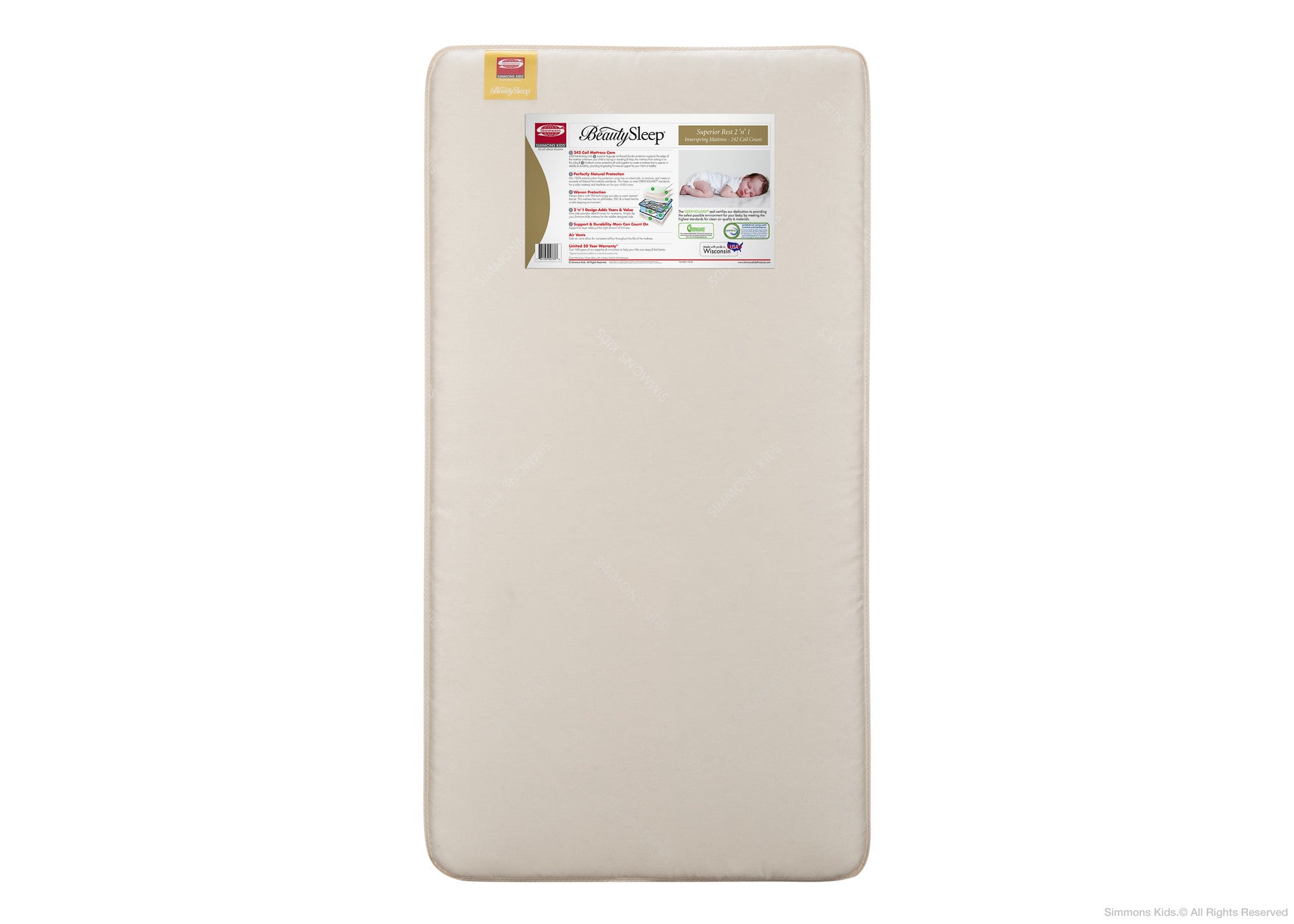 Beauty sleep naturally infant & toddler mattress hotsell