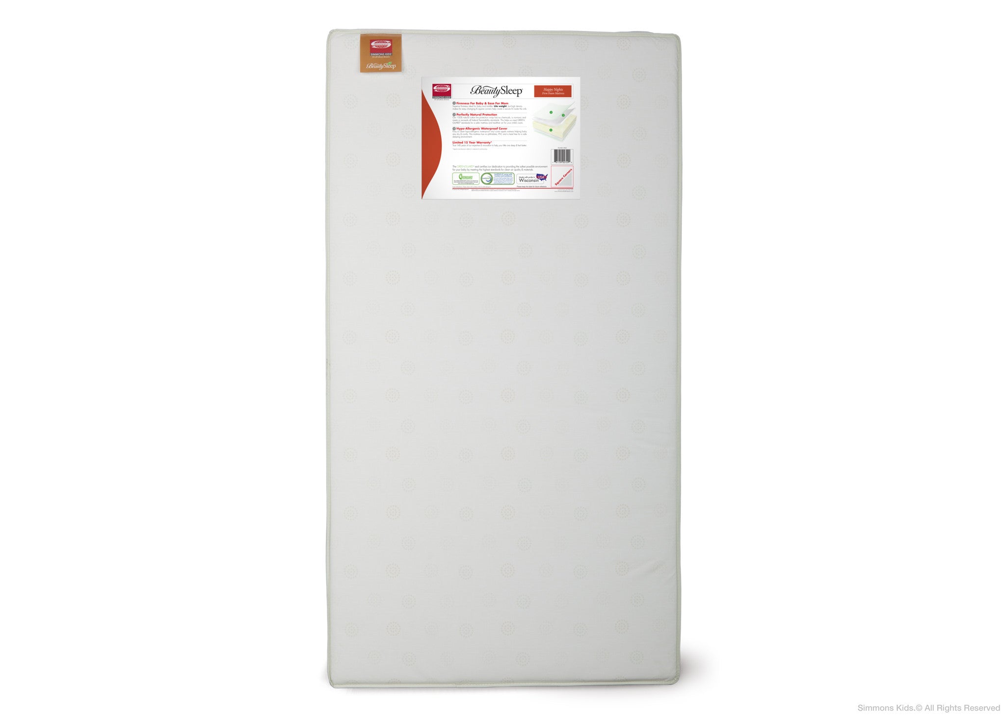 Foam Happy Nights Crib Toddler Mattress Simmons Kids